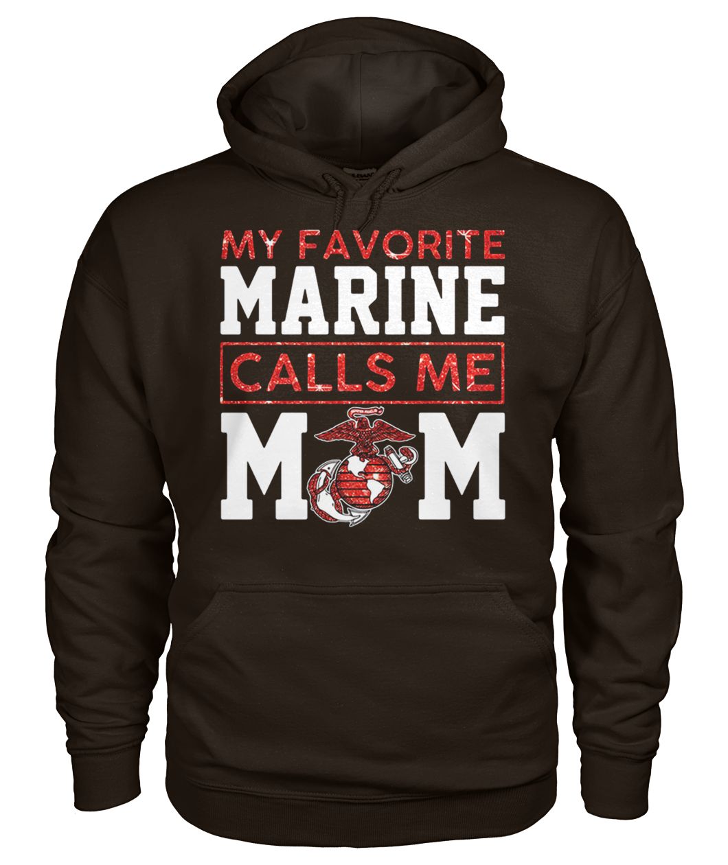 My favorite marine calls me mom gildan hoodie