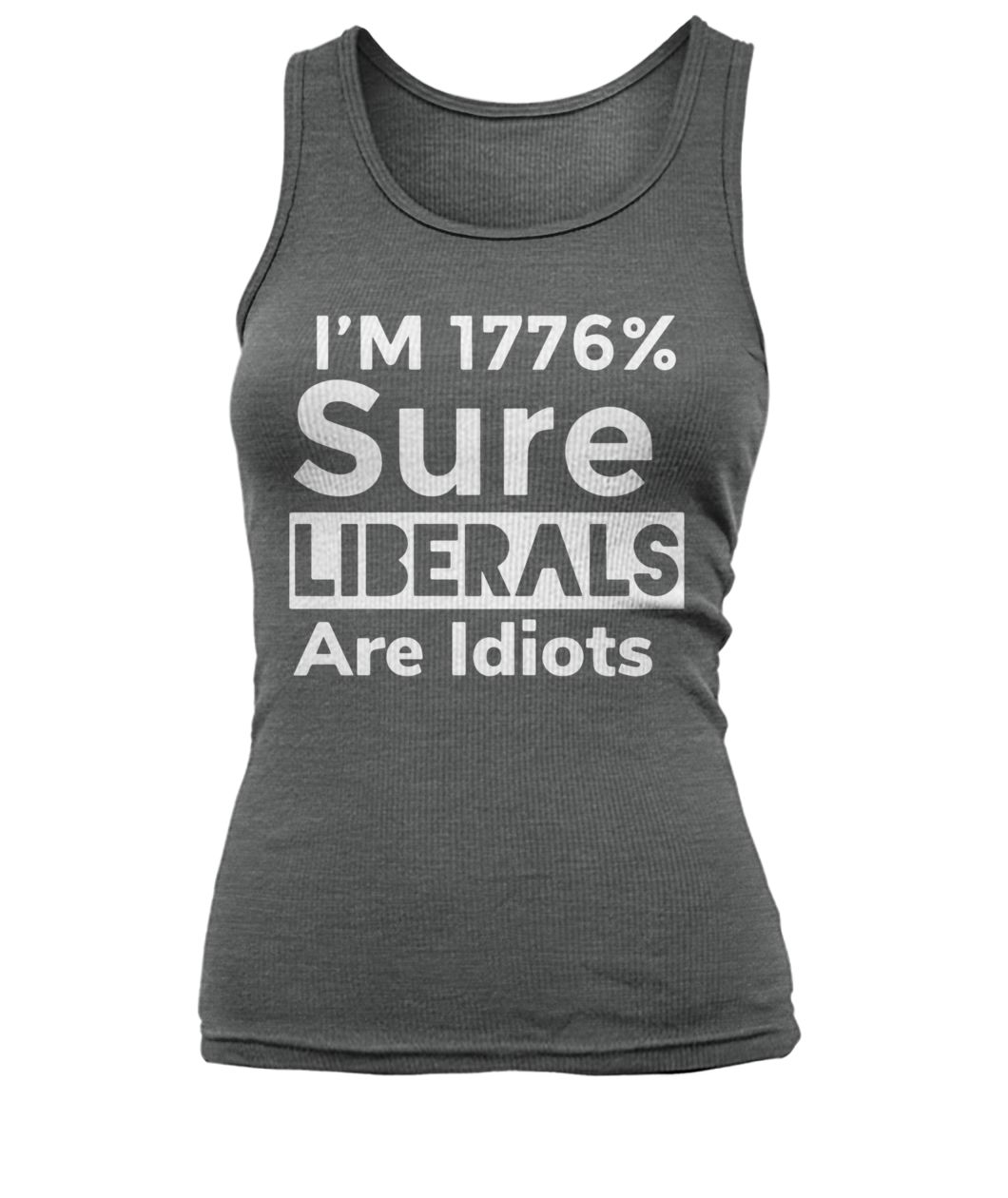 Official I'm 1776% sure liberals are idiots women's tank top