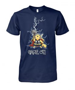 Pikachu being the god of thunder thor game on unisex cotton tee