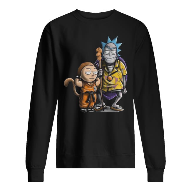 Rick and songoku morty and kame sweatshirt