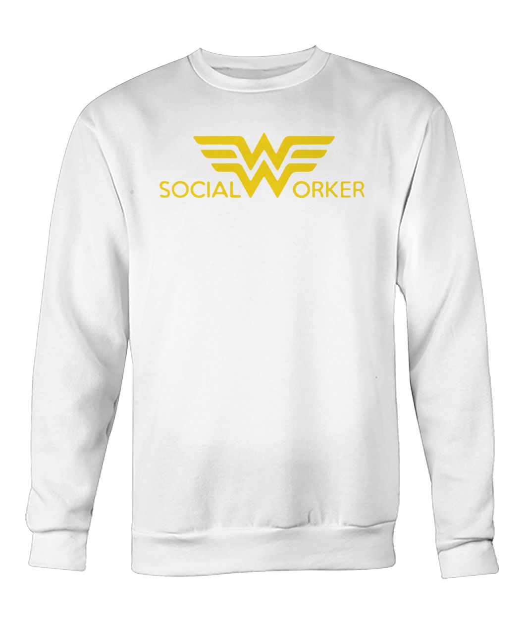 Social worker wonder woman crew neck sweatshirt