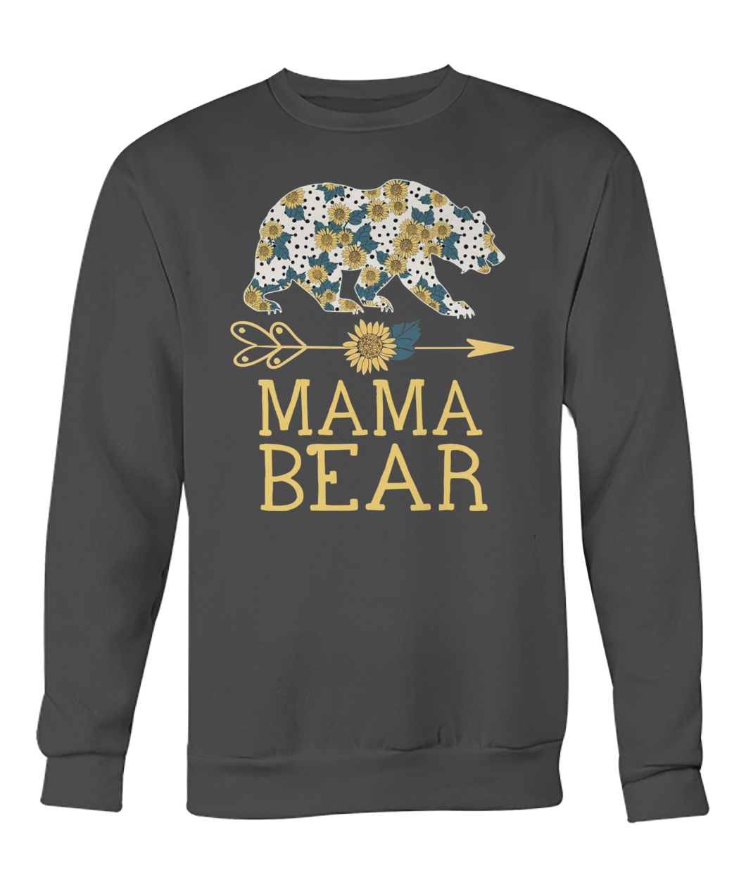 Sunflower mama bear crew neck sweatshirt
