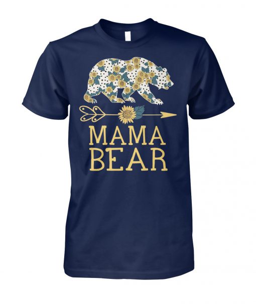 Sunflower mama bear unisex cotton tee