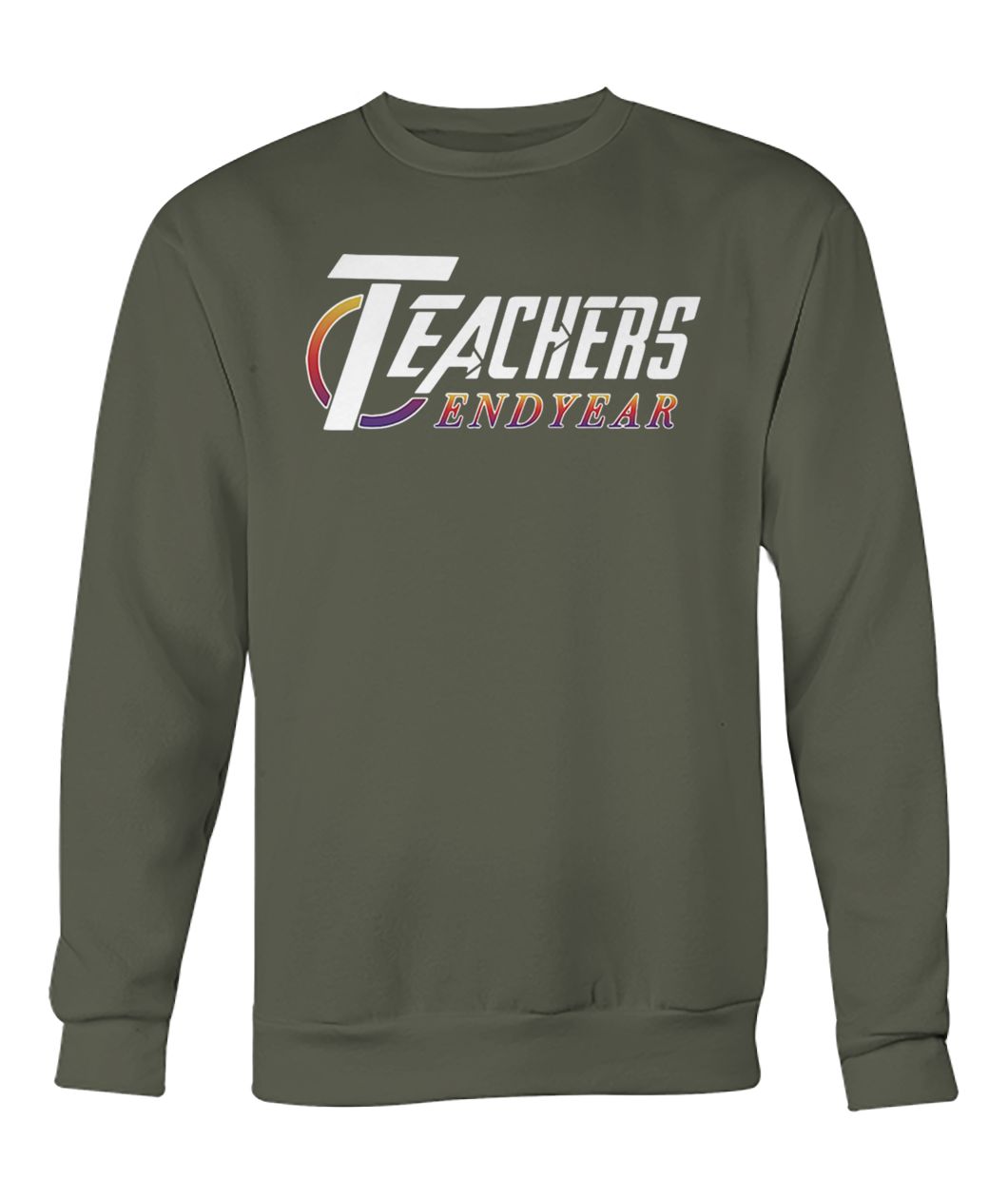 Teacher endyear avengers endgame crew neck sweatshirt