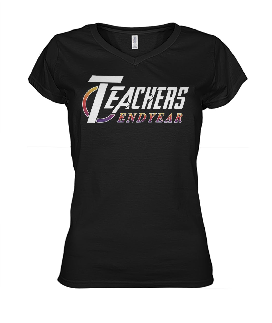 Teacher endyear avengers endgame women's v-neck