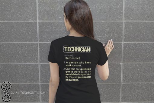 Technician definition shirt