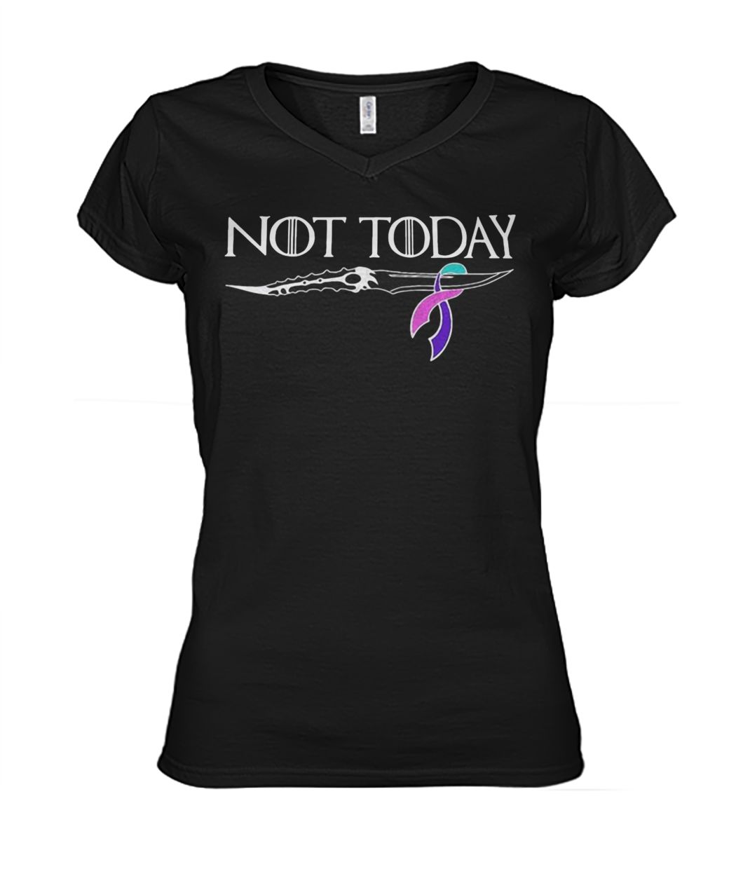 Thyroid cancer not today game of thrones women's v-neck