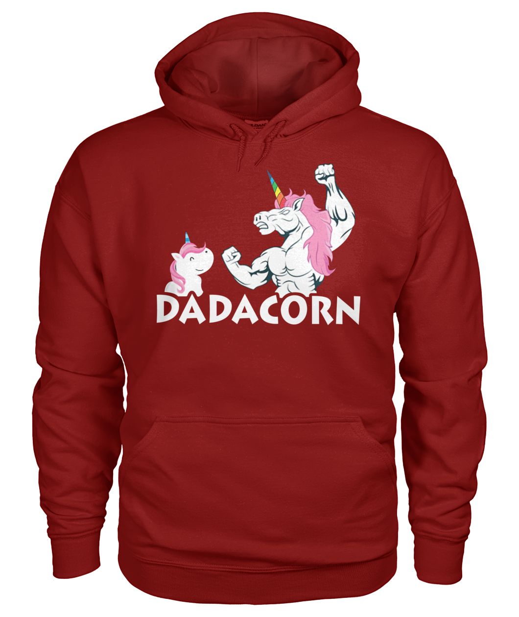 Unicorn dadacorn gildan hoodie