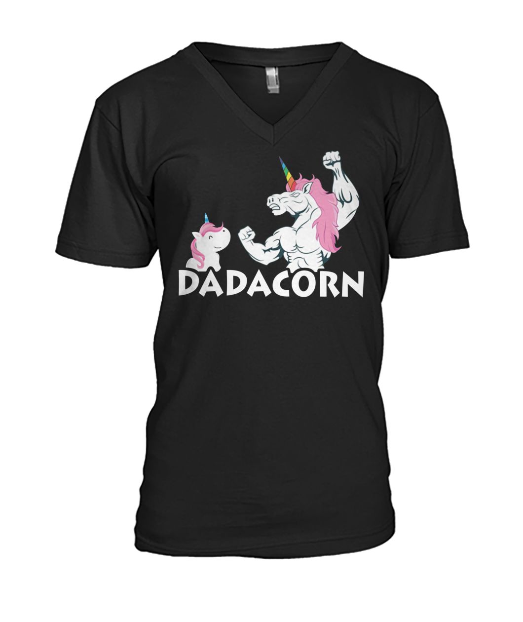 Unicorn dadacorn mens v-neck