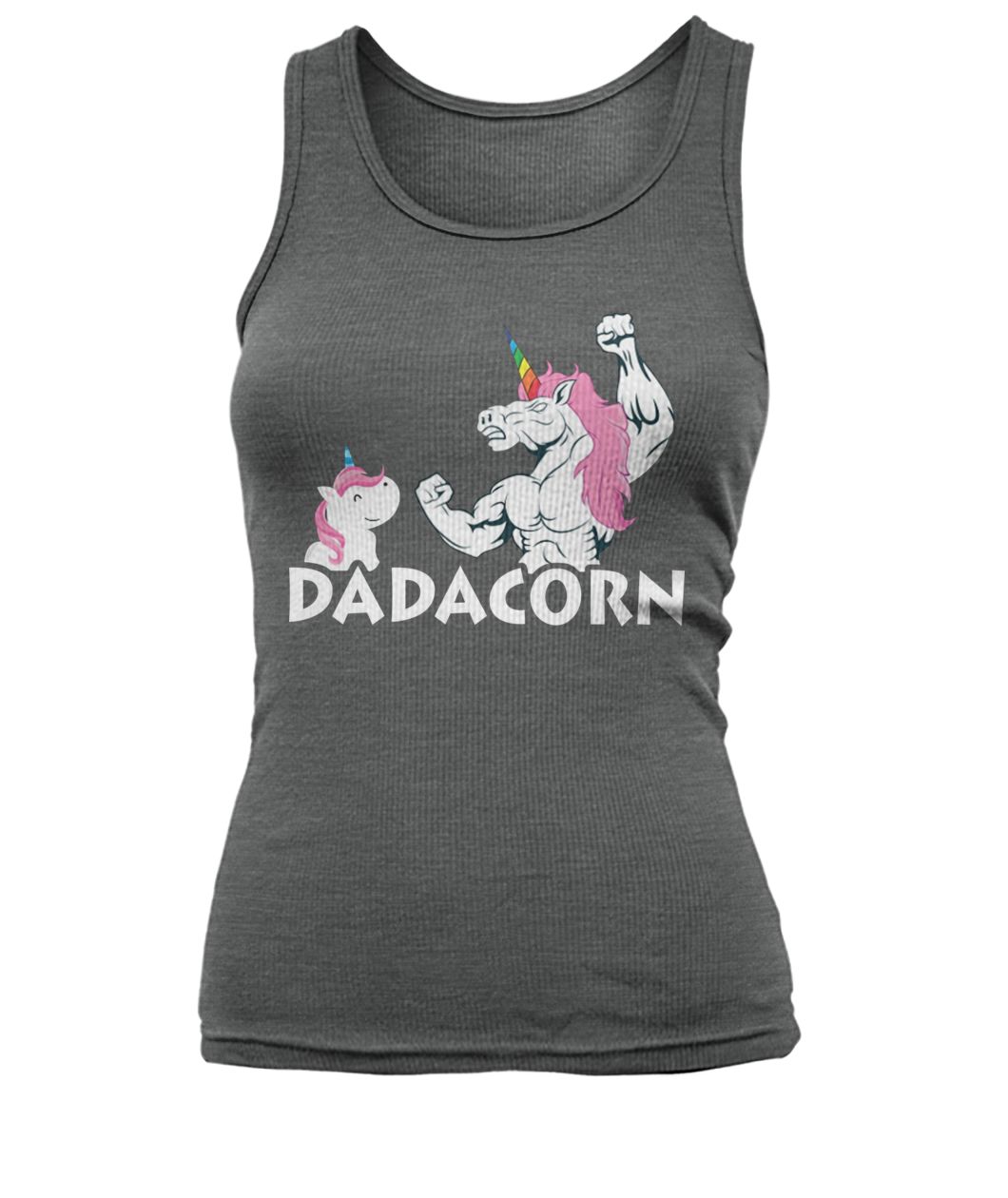 Unicorn dadacorn women's tank top