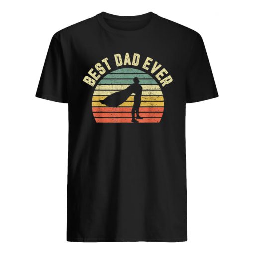 Vintage best dad ever superhero guy shirt