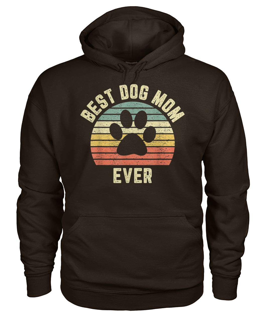 Vintage best dog mom ever gildan hoodie