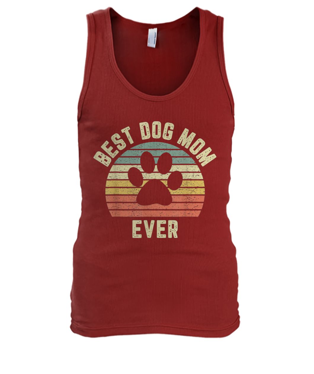 Vintage best dog mom ever men's tank top