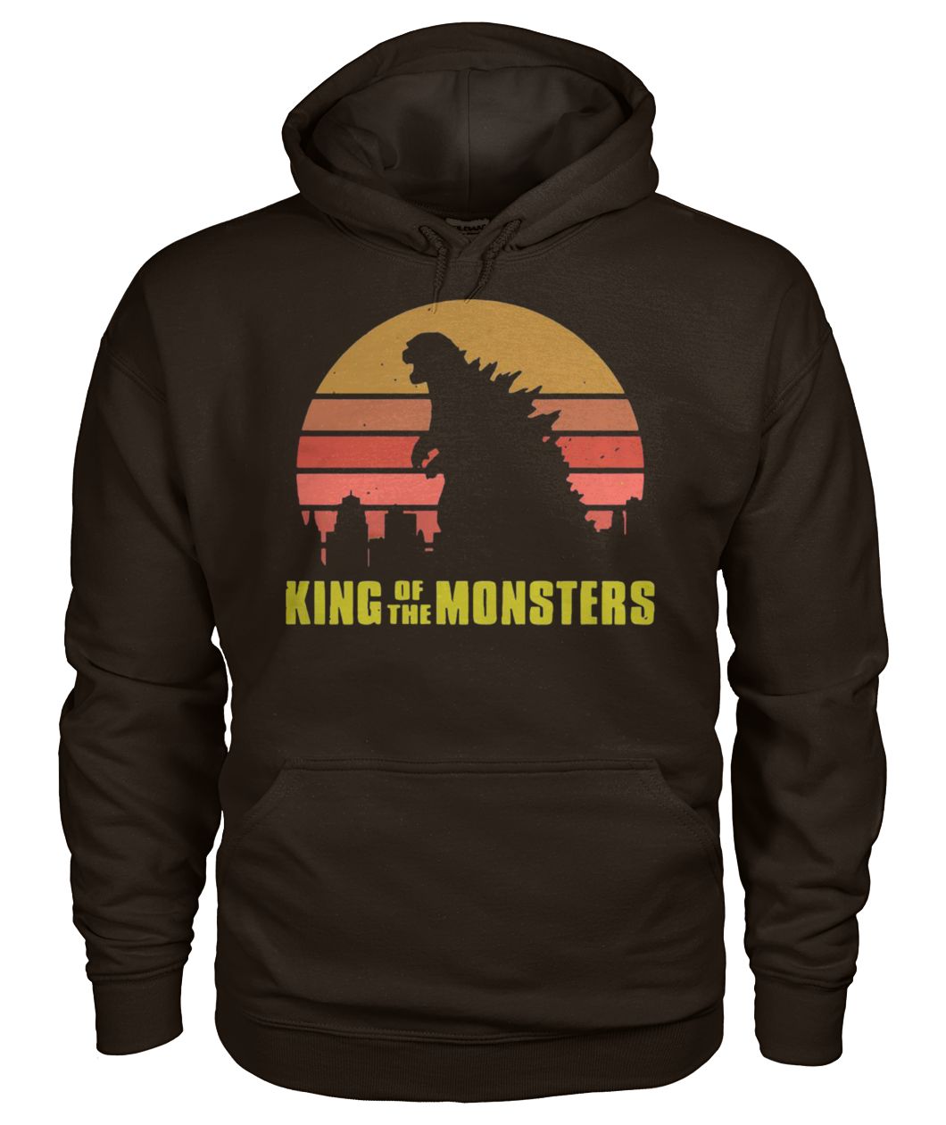 Vintage godzilla king of the monsters gildan hoodie