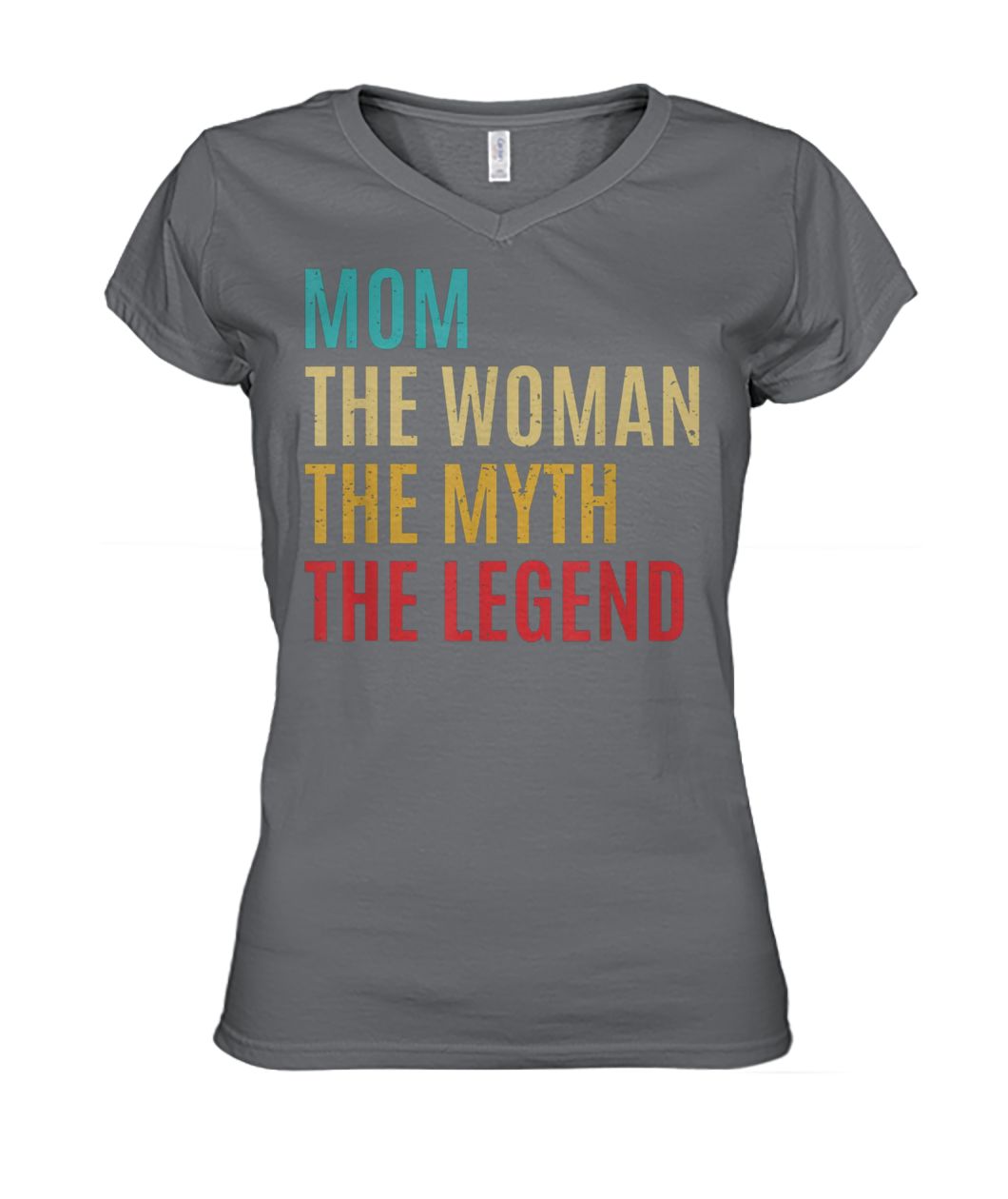 Vintage mom the woman the myth the legend mothers day women's v-neck