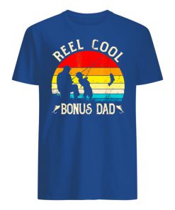 Vintage reel cool bonus dad fishing guy shirt