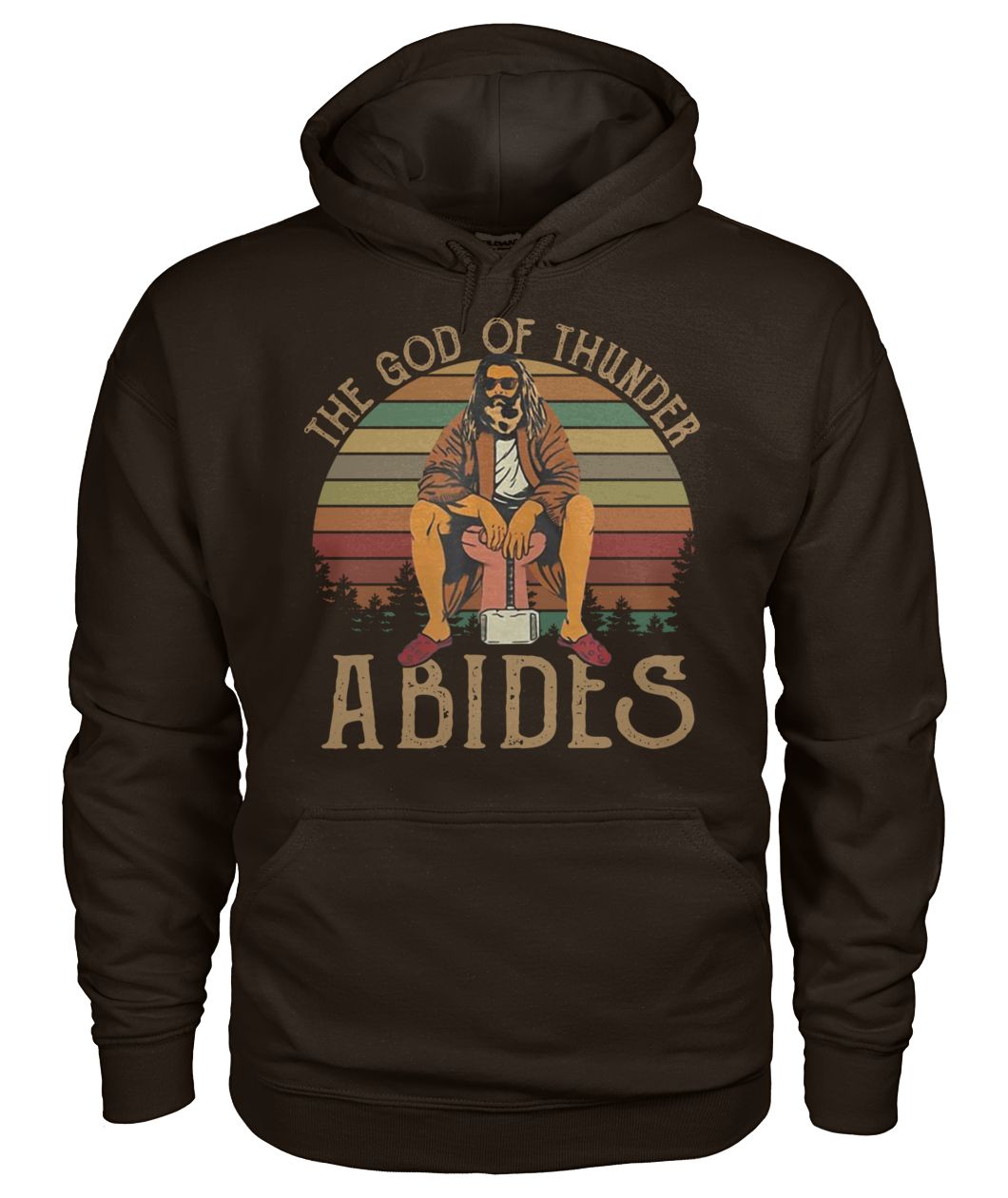 Vintage snoop dog the god of thunder abides gildan hoodie