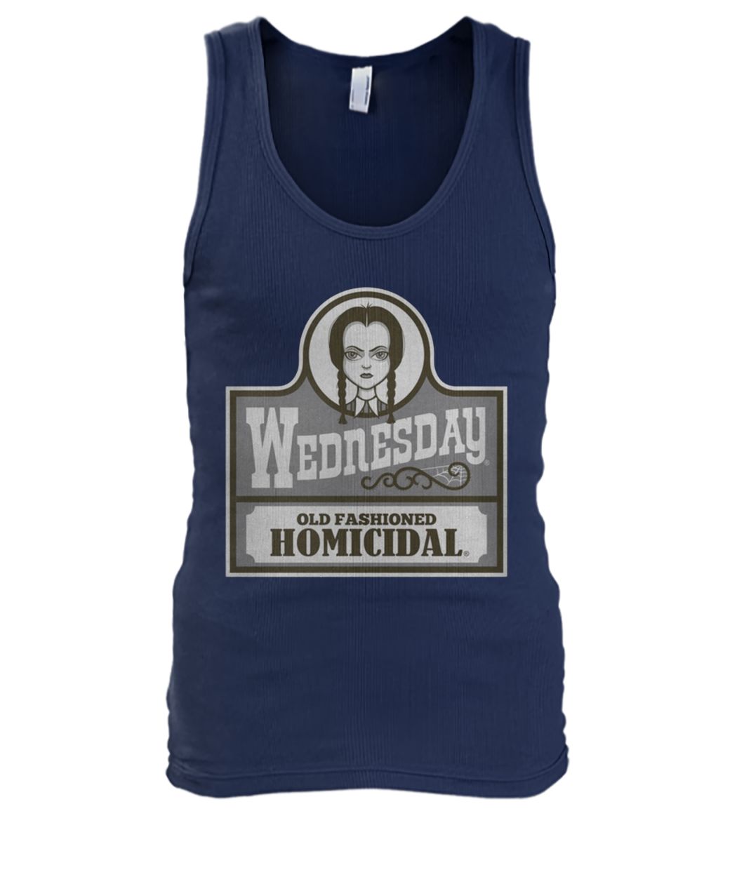 Wednesday old fashioned homicidal men's tank top