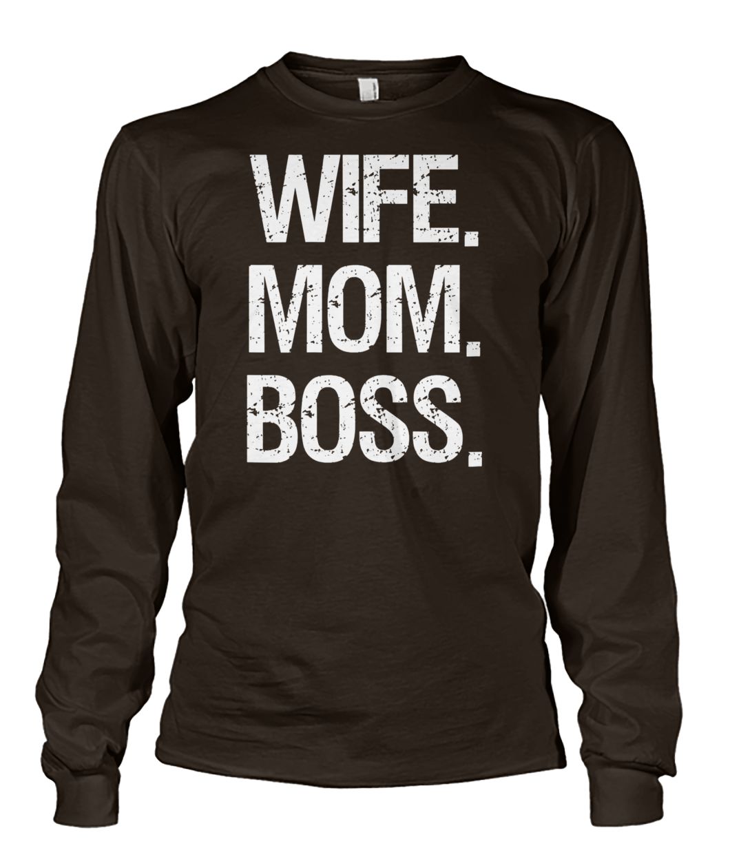 Wife mom boss mother's day unisex long sleeve