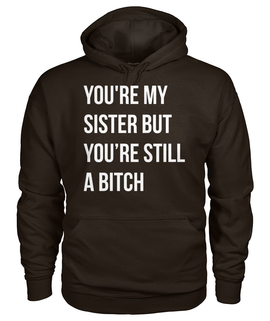 You're my sister but you're still a bitch gildan hoodie