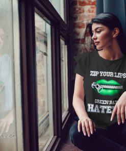 Zip your lips green bay packers haters shirt
