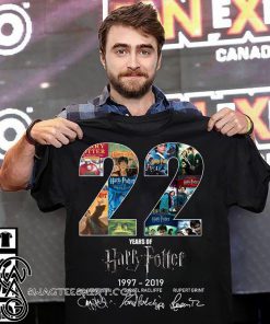 22 year of harry potter 1997 2019 signatures shirt