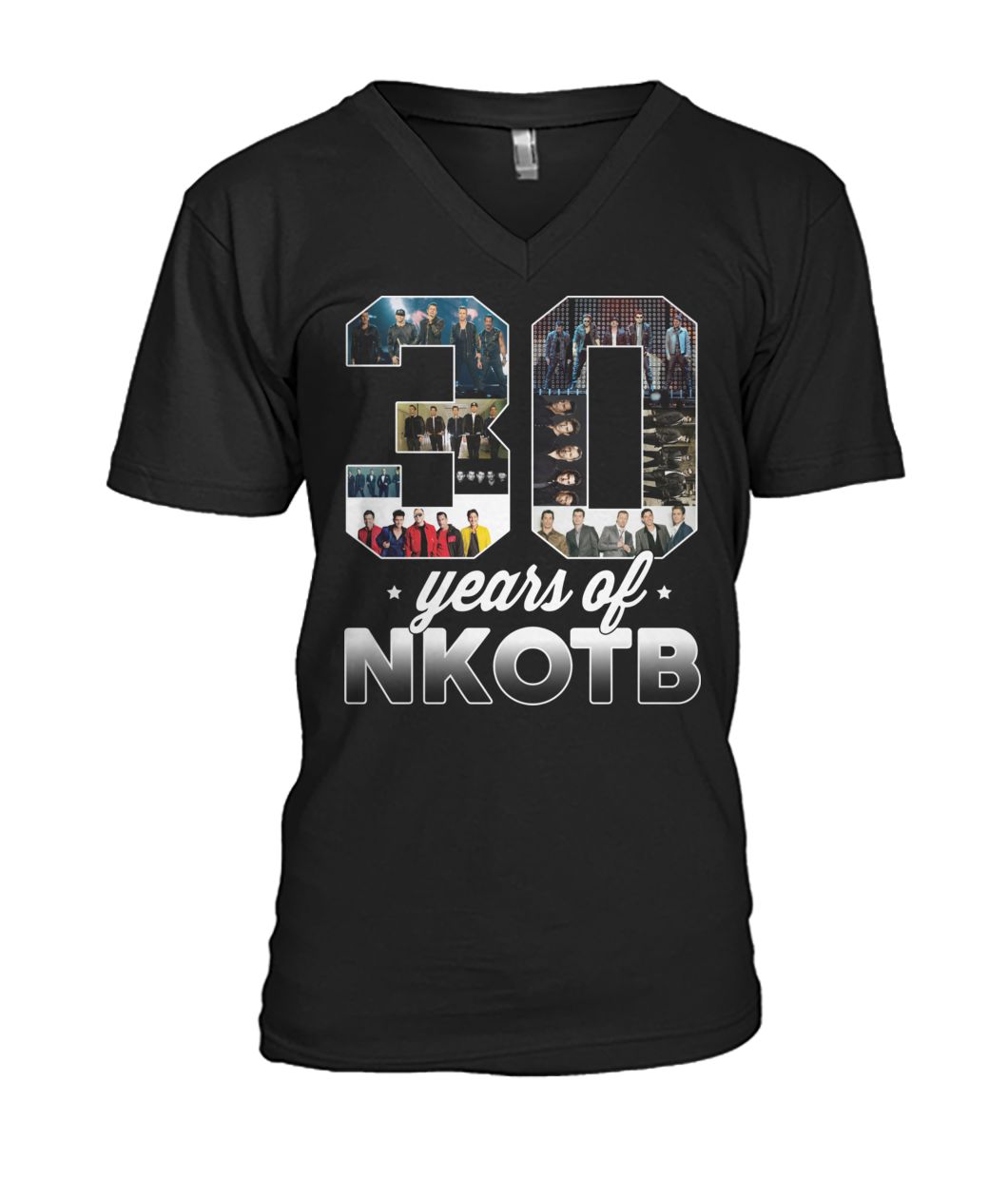 30 years of nkotb new kids on the block fan mens v-neck