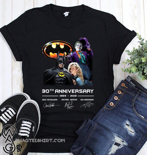 30th anniversary to batman 1989-2019 signatures shirt