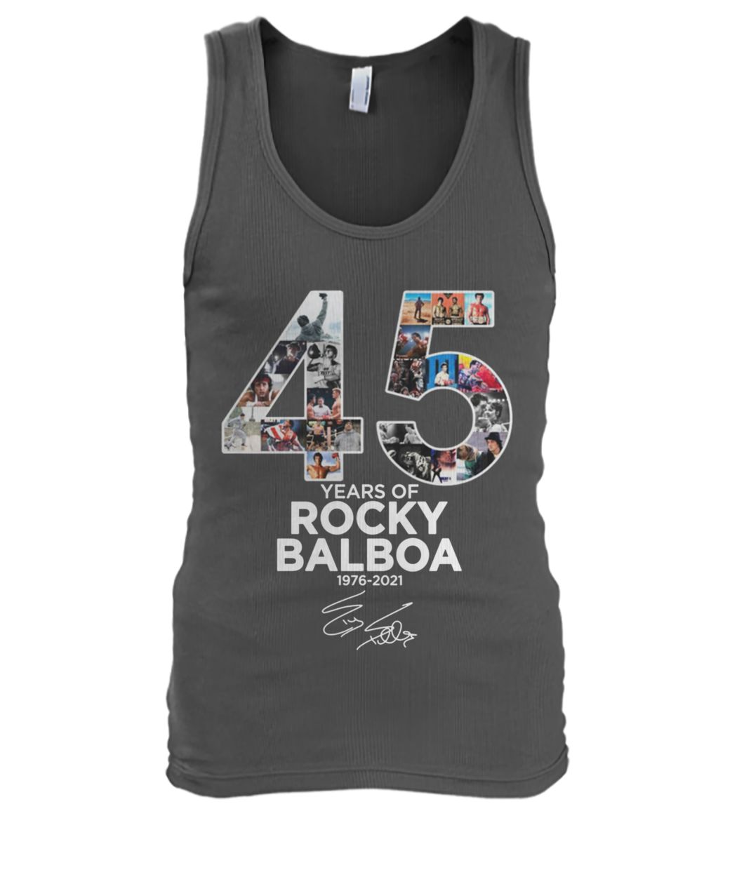 45 years of Rocky Balboa 1976-2021 signature men's tank top
