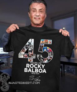 45 years of Rocky Balboa 1976-2021 signature shirt