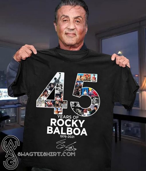 45 years of Rocky Balboa 1976-2021 signature shirt
