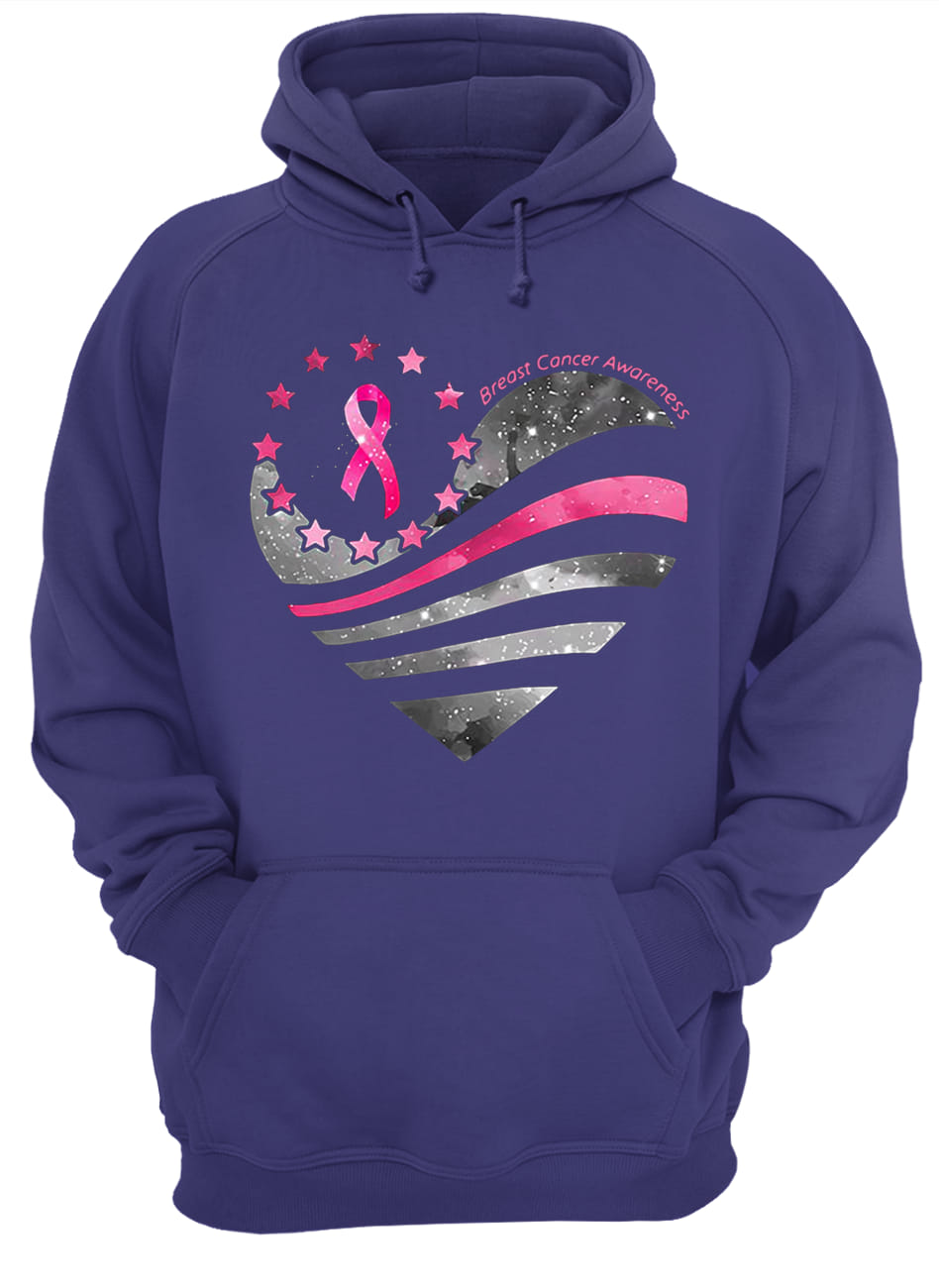 American flag breast cancer awareness hoodie