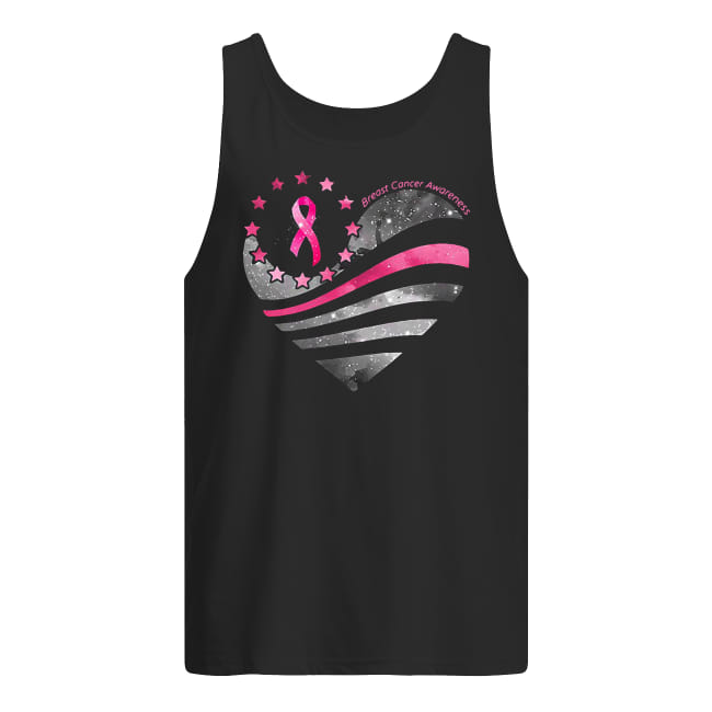American flag breast cancer awareness tank top