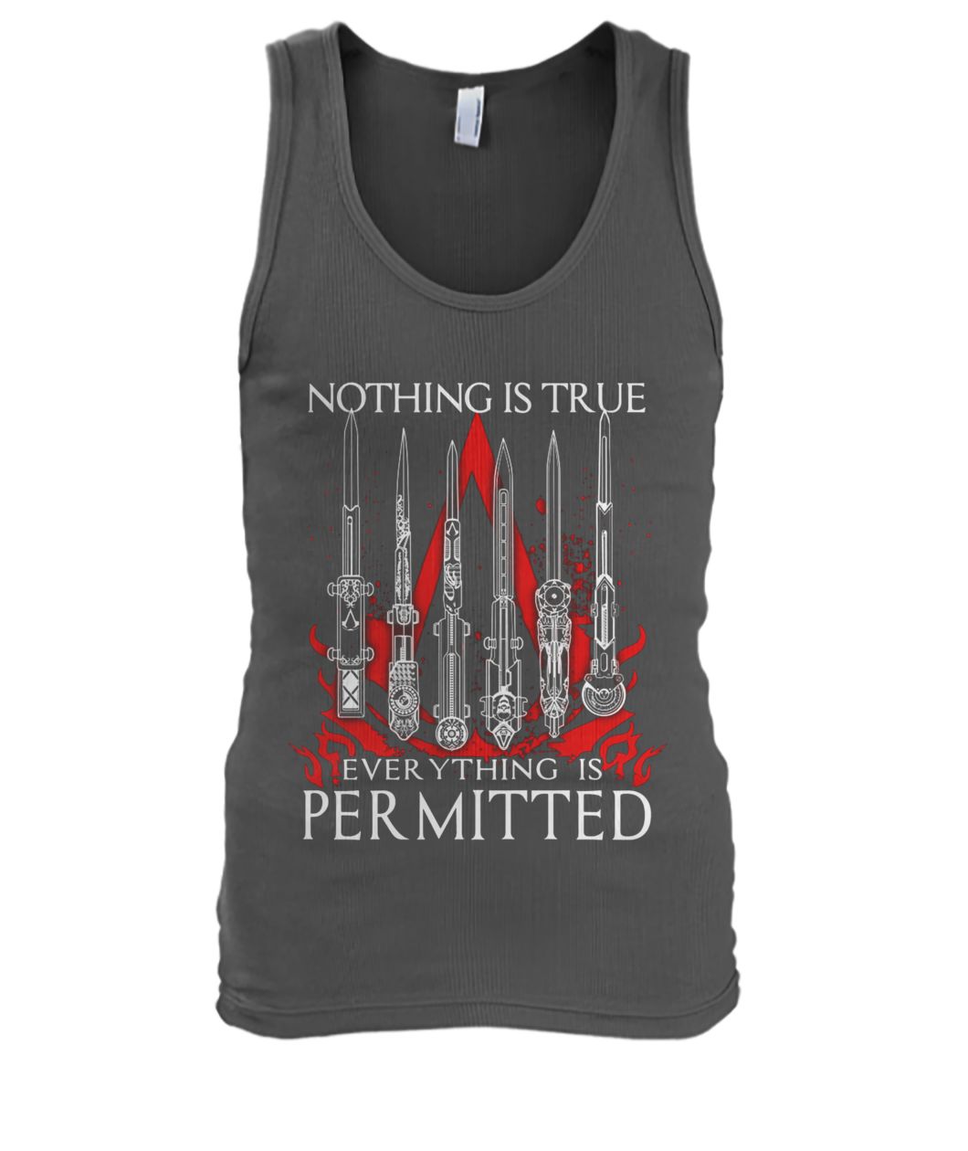 Assassin's creed nothing is true everything is permitted men's tank top