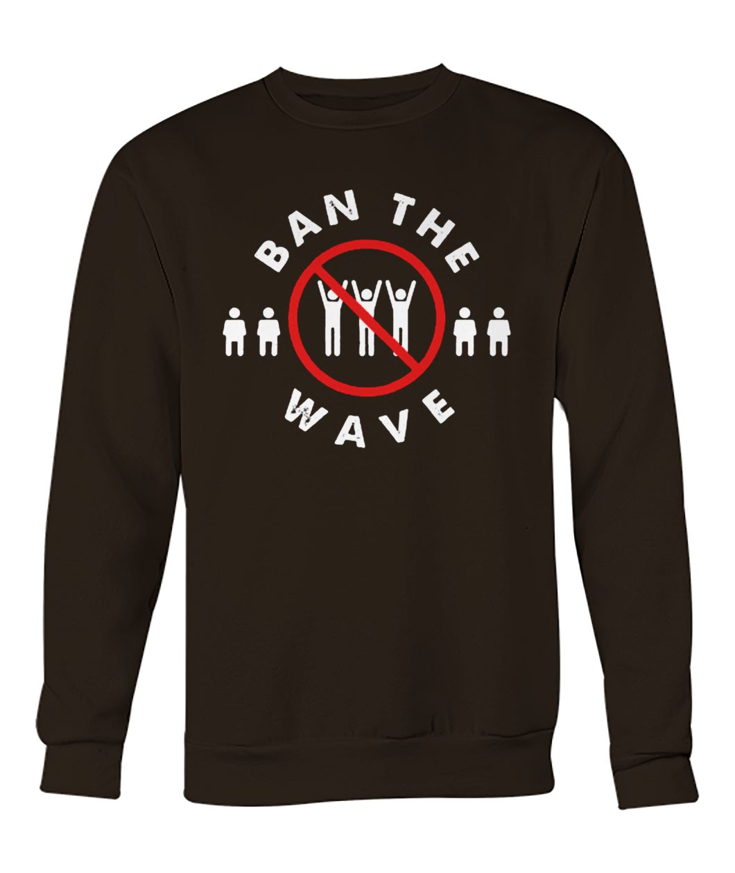 Ban the wave crew neck sweatshirt
