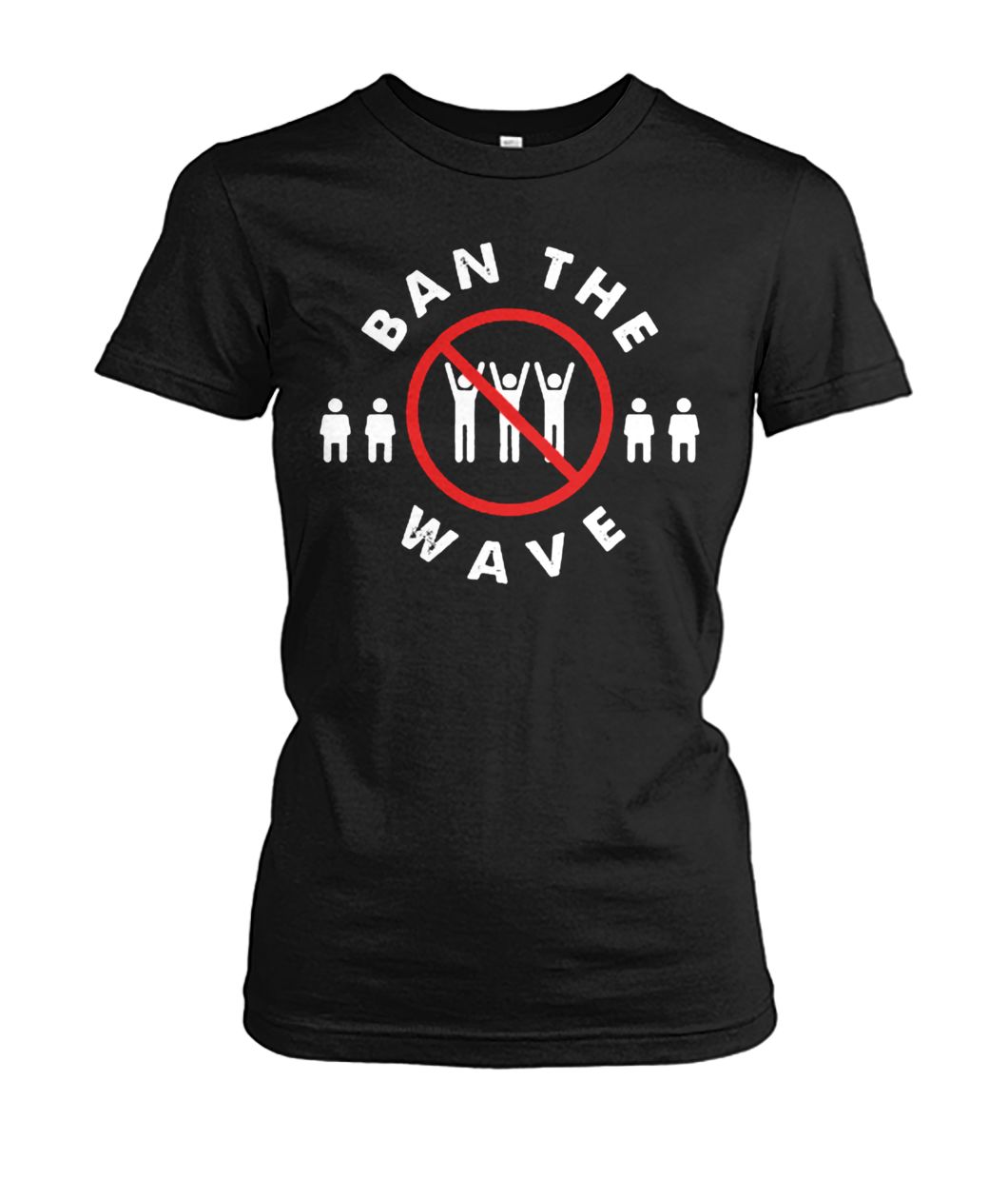 Ban the wave women's crew tee