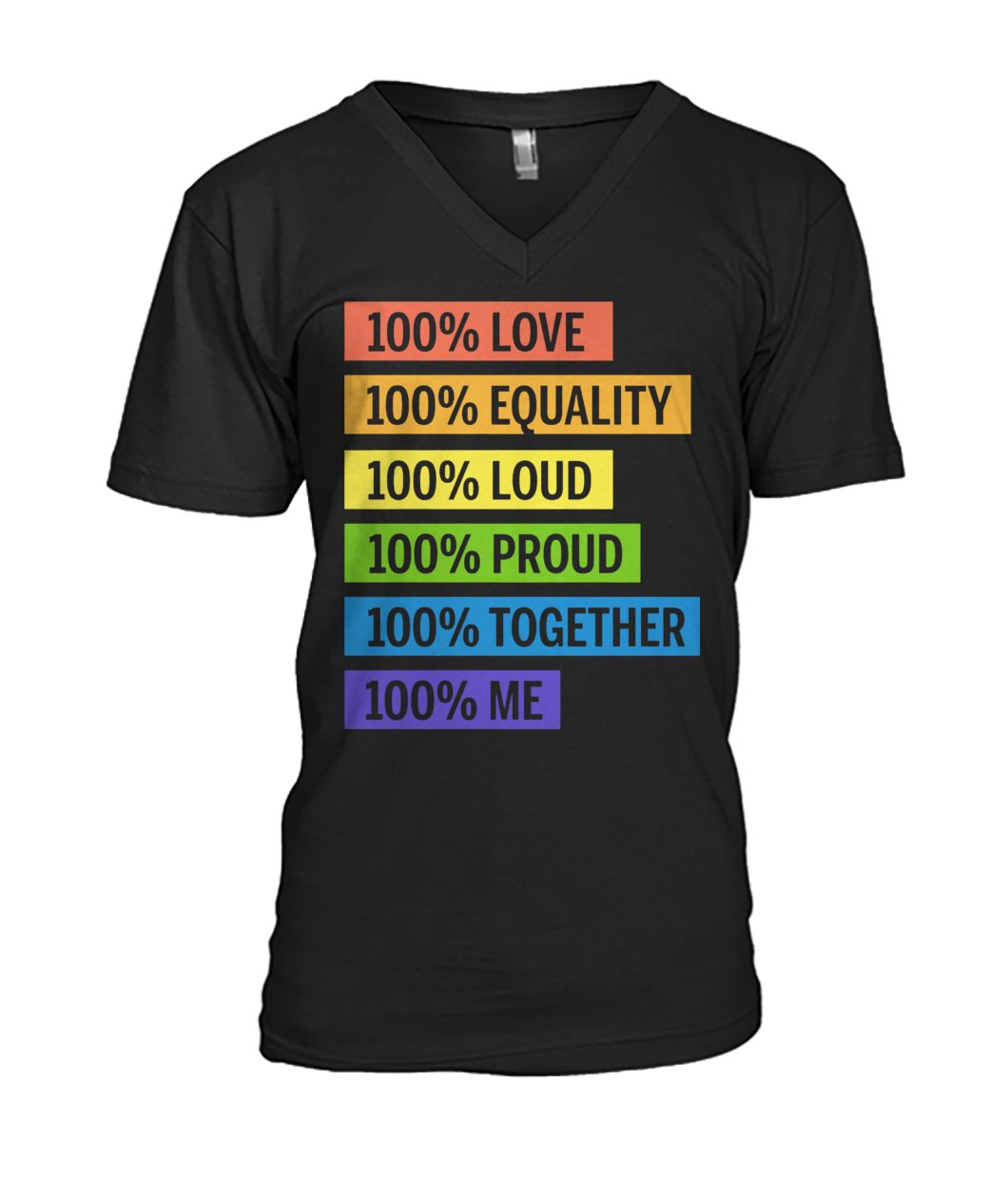 Brendon urie 100& love 100% equality 100% proud mens v-neck