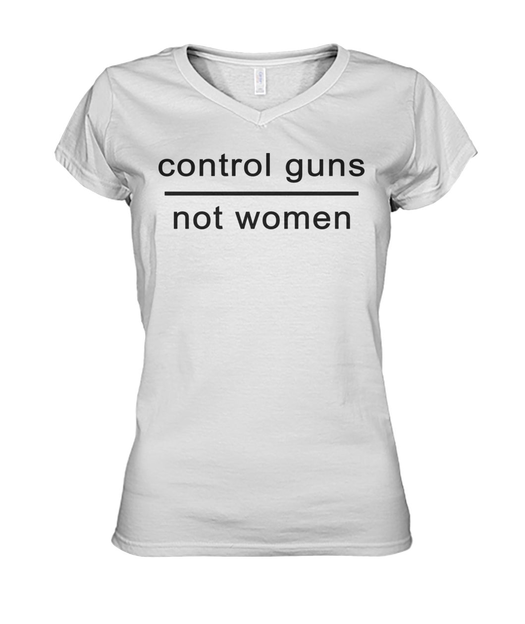 Control guns not women women's v-neck