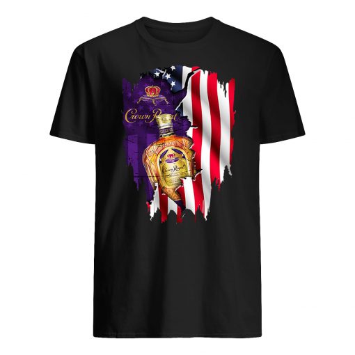 Crown royal inside american flag guy shirt