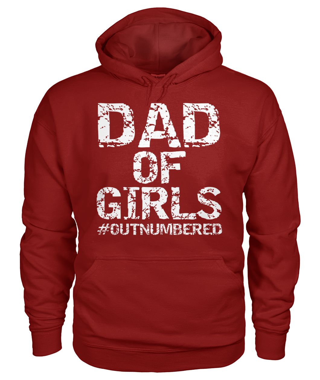 Dad of girls #outnumbered gildan hoodie