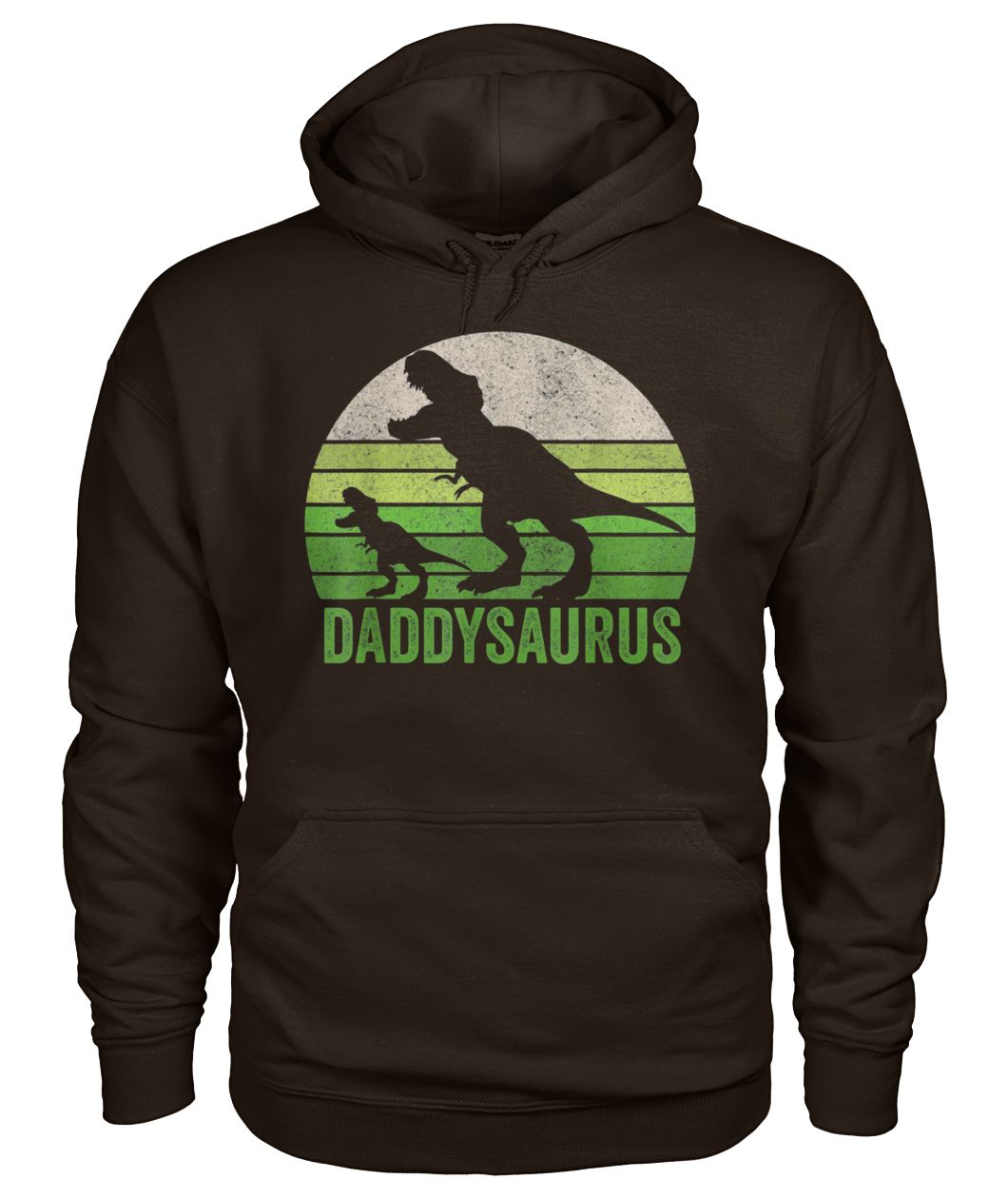 Daddy dinosaur daddysaurus father's day gildan hoodie