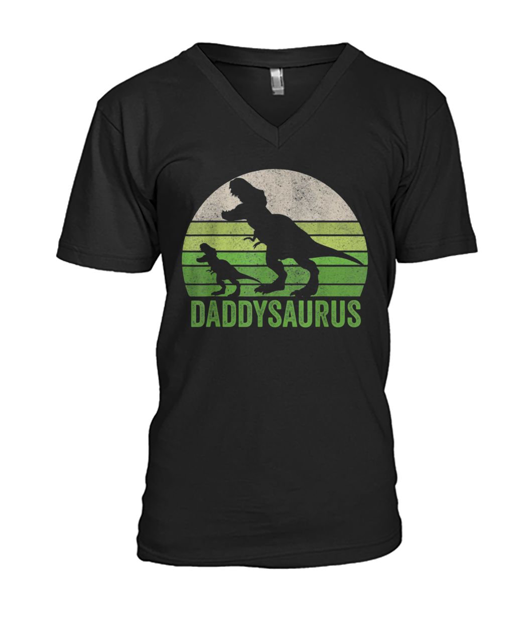 Daddy dinosaur daddysaurus father's day mens v-neck