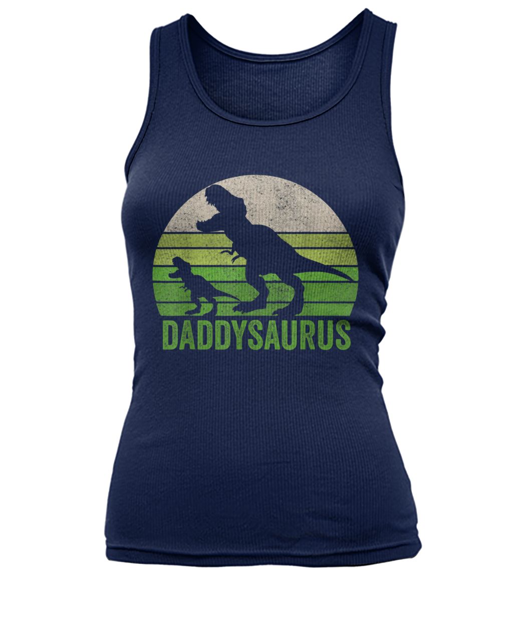 Daddy dinosaur daddysaurus father's day women's tank top