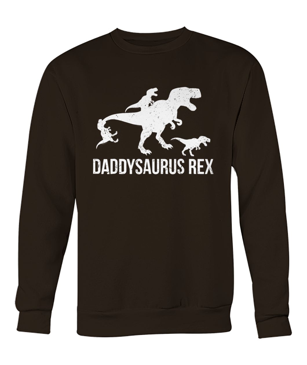 Daddysaurus rex 3 kids crew neck sweatshirt