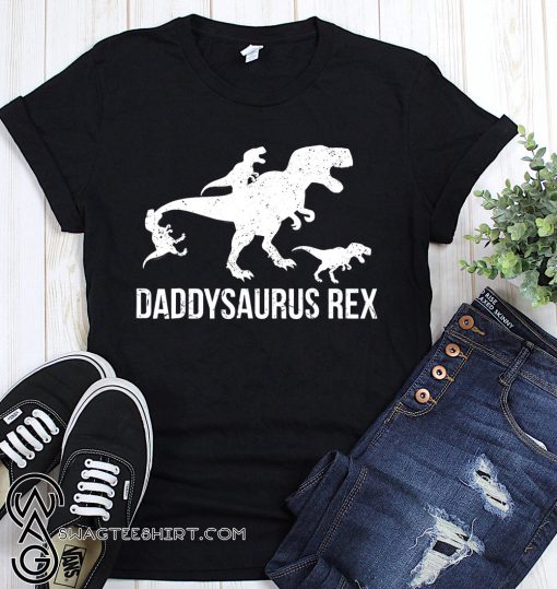 Daddysaurus rex 3 kids shirt