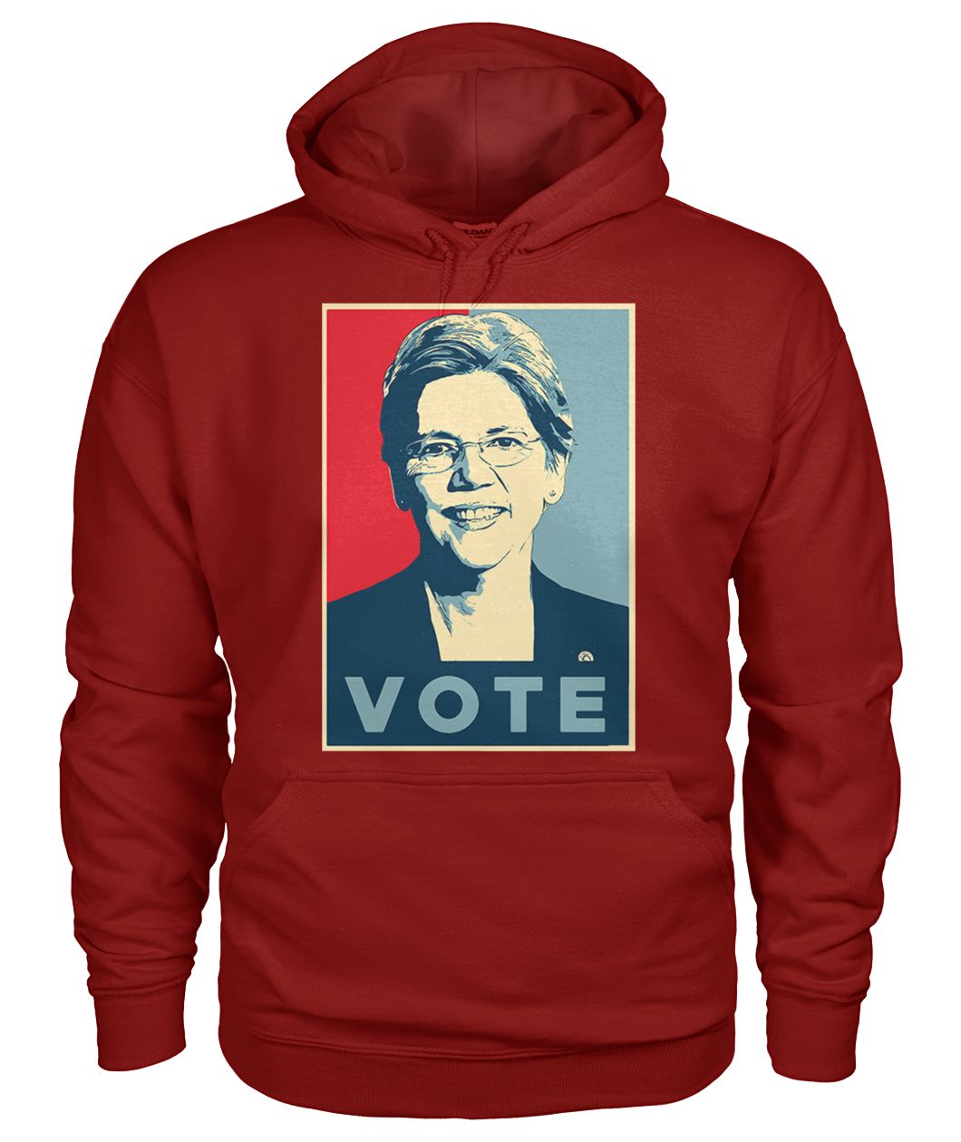 Elizabeth warre vote hope poster gildan hoodie