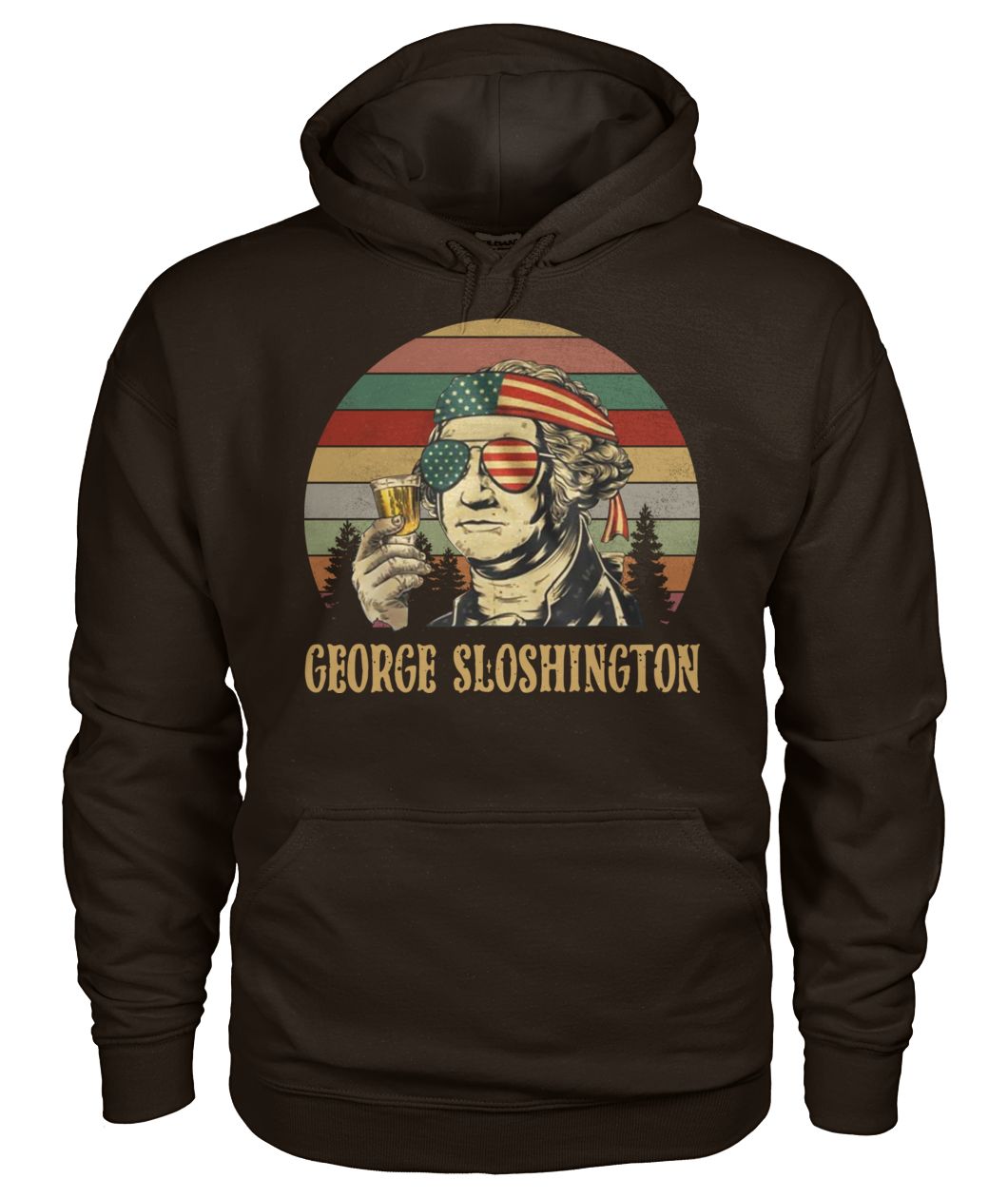 George sloshington vintage gildan hoodie