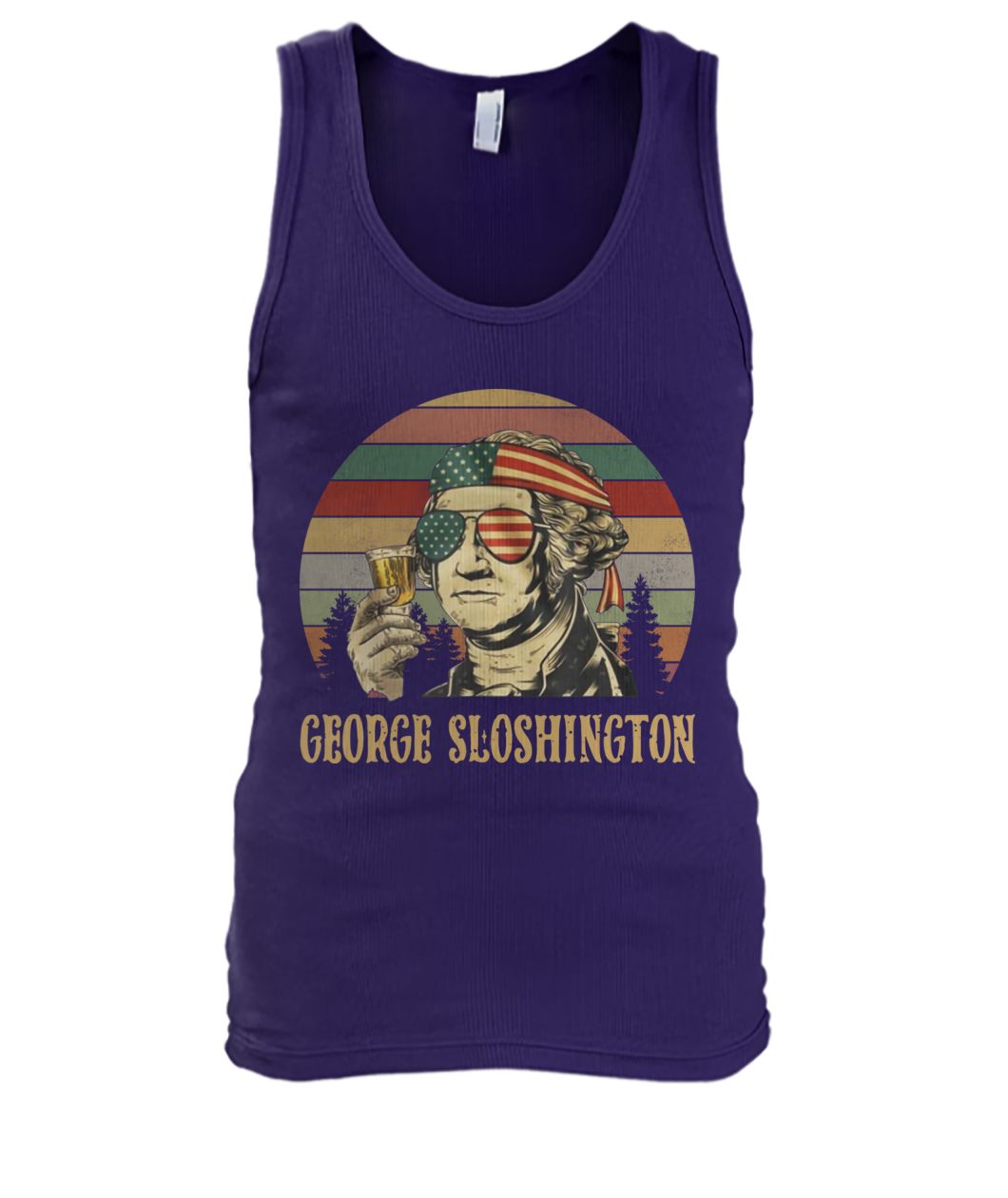 George sloshington vintage men's tank top