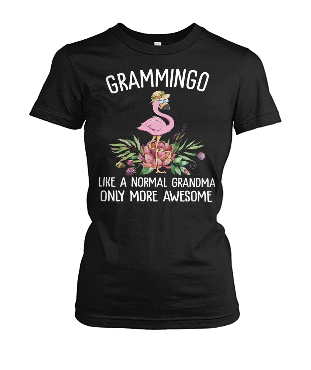 Grammingo like a normal grandma only more awesome women's crew tee
