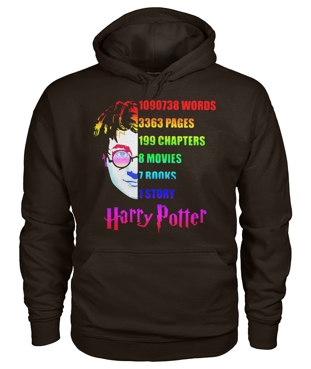 Harry potter facts infographic lgbt pride 2019 gildan hoodie